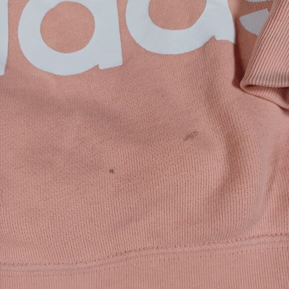 Adidas Pink Trefoil Crop Hoodie - Picture 2 of 5